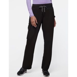 Jaanuu Women’s 4-Pocket Relaxed Essential Pant Petite XS Black